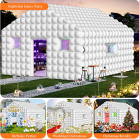 Tente de fête géante gonflable pour discothèque 20x16.8x12FT, grand chapiteau gonflable pour événements avec souffleur pour mariages et entreprises de location