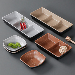 Petites assiettes en mélamine Xiang Yuan Mei, assiettes à condiments rondes, couleur unie, usage commercial pour restaurants - Product Image 3