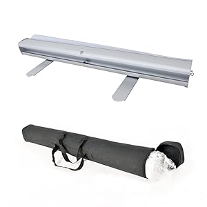 アドマックス カスタムプリント ポータブル アルミ製 プロモーション広告 ロールアップ式背景ディスプレイ バナー スタンド - Product Image 5