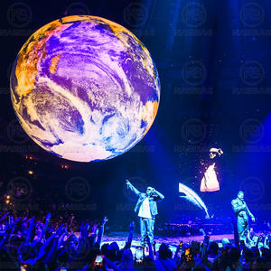 Sfere giganti luminose gonfiabile <span class=keywords><strong>pianeta</strong></span> sole terra <span class=keywords><strong>luna</strong></span> Mars Jupiter Saturn Blow Up palle modello con luci a LED - Product Image 4