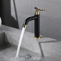 Robinet de lavabo moderne en acier inoxydable SUS304, monocommande eau froide, à poser sur le comptoir, pour projets de toilettes publiques