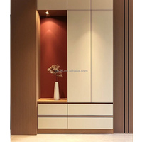 Armoire à chaussures moderne minimaliste blanche multifonctionnelle armoire d'entrée en bois pour salon meubles de maison à la mode centres commerciaux