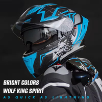 Casque de moto modulaire intégral certifié DOT, en ABS, PC, PP, pour la course, accessoires de conduite