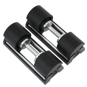 Set di Pesi in Ghisa Regolabili da 45 kg con Cambio Rapido, Attrezzatura Salvaspazio per <span class=keywords><strong>Allenamento</strong></span> di Forza, Palestra Domestica - Product Image 4