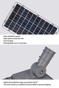 Hiqh calidad impermeable Ip65 al aire libre anochecer hasta el <span class=keywords><strong>amanecer</strong></span> 100W integrado todo en dos LED Luz de calle solar fabricante Zhongshan - Product Image 3