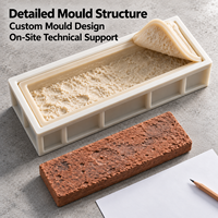 Moule en résine Tietuo + noyau en élastomère PU effet brique C257-G3, moulage décoratif, fabricant sur mesure, emballage personnalisé