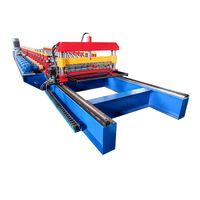 Machine de formage à froid pour la fabrication de tuiles de toiture trapézoïdales monocouche en tôle IBR à haute productivité