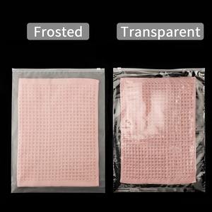 12X14 Inch Rõ Ràng <span class=keywords><strong>Zipper</strong></span> Túi Nhựa Resealable Frosted Zip Khóa Túi Cho Quần Áo Quần Áo Áo Len - Product Image 4