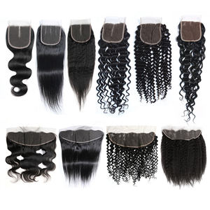 Proveedores de Cabello Rizado, 10 Pulgadas-22 Pulgadas # N Pixie Curl Kinky Curl Italian Curl 13X4 Frontal de Encaje Transparente - Product Image 4