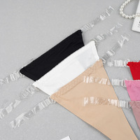 Tanga de bikini de seda helada tipo G-string de fábrica, bragas finas de talle bajo sin costuras para mujer, ropa interior sexy, tanga hipster de bikini de playa