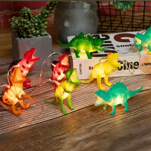 만화 LED 문자열 조명 어린이 침실에 대 한 공룡 leds 빛 귀여운 벽 장식 패션 동물 펜던트 장식 Guirlande