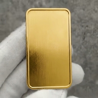 Pièce de monnaie rectangulaire universelle plaquée argent vierge avec impression UV, cadeau exquis personnalisable pour la production