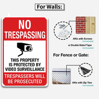Letrero de Metal Retro de 4 Piezas con la Frase 'Prohibido el Paso', Decoración para el Hogar, Patio, Garaje, Negocio, Seguridad
