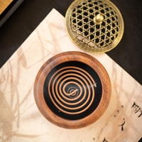 Porte-encens en bois fait main de style japonais MSH Home Decoration