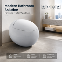 WC intelligent monobloc en céramique, forme carrée, avec bidet intégré, chasse d'eau automatique, siège chauffant, télécommande, sortie P/S