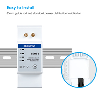 Compteur de puissance triphasé multifonction Eastron SEM5-5 Wifi Ethernet RS485 pour bâtiments intelligents