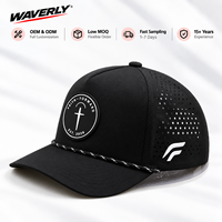 Casquette de baseball respirante perforée personnalisée en gros avec logo brodé et visière incurvée pour le sport OEM ODM