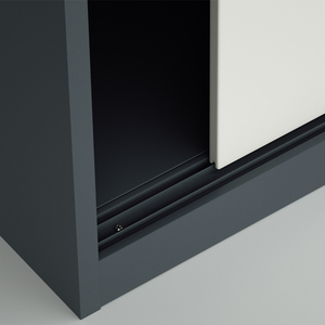 Armoire de rangement de <span class=keywords><strong>bureau</strong></span> moderne avec deux portes coulissantes Armoire en acier de faible hauteur sous le <span class=keywords><strong>bureau</strong></span> Vente en gros pour l'école - Product Image 3