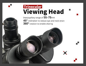 مجهر ثلاثي العينين ستيريو للتكبير المستمر 3.5X <span class=keywords><strong>7X</strong></span> <span class=keywords><strong>45X</strong></span> 90X ، لإعادة صياغة لحام cb IC بدقة - Product Image 3