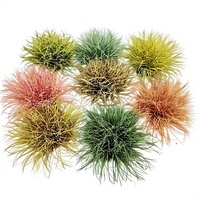 Boule d'herbe artificielle en PVC, très vendue, pour décoration suspendue au plafond intérieur/extérieur, résistante aux UV, imperméable et écologique