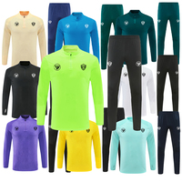 Trajes Deportivos de Fútbol Transpirables de Secado Rápido con Cierre de Media/Capacidad Completa para Hombre, Camisetas Deportivas para Adultos