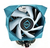 Enfriador de Aire para CPU X5 con Ventilador de 120 mm y 4 Pines PWM, Compatible con LGA1366/775 y AMD AM4/FM1