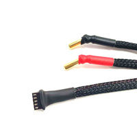 Câble de charge en silicone 12AWG RC avec fiches banane de 4 mm, câble d'équilibrage étendu en silicone de 600 mm pour drones