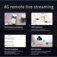 Caméra de voiture HD 2K + 1080P 4G, lecture vidéo à distance, enregistreur de conduite, surveillance du stationnement, 4G, WIFI, GPS, Dashcam, 2 canaux, Dvr