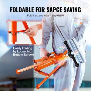 DB Wholesale Support de rouleau de charge de 2500 livres 27.6 "-52" Hauteur réglable 45 # Support de travail pliable en acier - Product Image 6