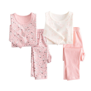 Pyjama pour enfants à manches longues OA 60 jours, vêtements ajustés, pyjama en coton confortable, ensemble de pyjama 2 pièces pour filles, vêtements de nuit pour filles - Product Image 2