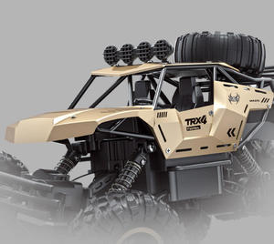 Hợp kim có thể sạc lại điều khiển từ xa 4WD off-road xe điện đá Crawler đường Quái Vật Xe tải Quà Tặng trẻ em Đồ chơi làm bằng kim loại - Product Image 4