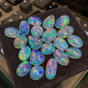 Opale d'Éthiopie naturelle, cabochons à taille mixte, jeu de couleurs brillant et effet de feu, pierres précieuses en vrac pour la fabrication de bijoux W.A.GEMS - Product Image 2