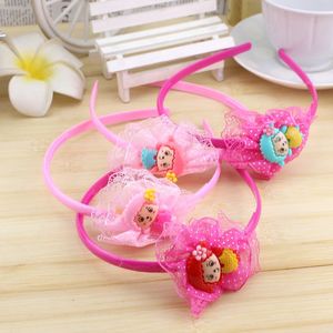 Diademas de dibujos animados para niños con decoraciones florales, accesorios para el cabello para fiestas de cumpleaños para niñas, colores rosa, estilos aleatorios - Product Image 4