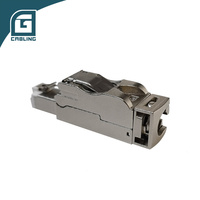 Gcabling Nuevo Diseño RJ45 8P8C Cat6a 7 8 Conector Macho Ethernet UTP FTP Sin Herramientas de Cobre RJ45 Cat6a 7 8