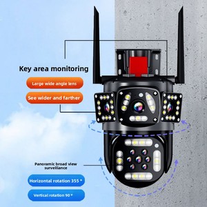 Tích hợp năm Ống kính HD 16MP máy ảnh với súng và bóng máy hỗ trợ phát hiện hình người và theo dõi máy ảnh ngoài trời không thấm nước - Product Image 5