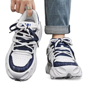 Custom Made Men's Mid-<b>Top</b> Casual Sneakers Breathable Running Shoes Logo Height Increasing Light Weight Autumn - Product Image 4