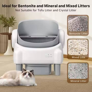 Caixa de Areia Inteligente para Gatos com Autolimpeza Automática, Controle por Aplicativo WIFI, Design Aberto, Sanitário Inteligente para Gatos, Produto para Gatos - Product Image 4