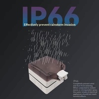 Boîtier d'interrupteur extérieur en acier inoxydable, type 86, étanche à la pluie, à l'humidité, à la corrosion et antistatique