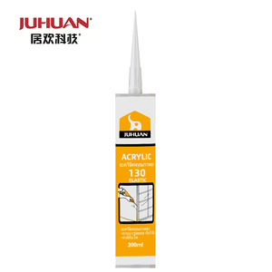 JUHUAN Premium 300ml Adhésif de construction en <span class=keywords><strong>silicone</strong></span> <span class=keywords><strong>acrylique</strong></span> soluble dans l'eau <span class=keywords><strong>blanc</strong></span> pour sceller et emballer - Product Image 1