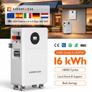 Système de stockage d'énergie solaire domestique LITHTECH 51,2 V 314 Ah 16 kWh pour usage résidentiel extérieur - Product Image 6