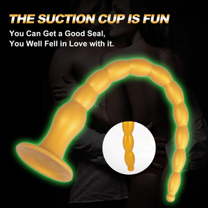 SEXBAY USA in <strong>Stock</strong> <strong>Whip</strong> Butt Plug and Back Court Plug Extra Long Liquid Silicone 12 Bead Butt Plug Male and Female Favorites - Product Image 2