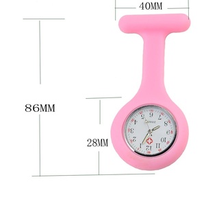 Nouvelle montre médicale en silicone pour infirmière, montres de poche pour médecin, cadeaux de Noël, montre à clip colorée pour tunique - Product Image 2
