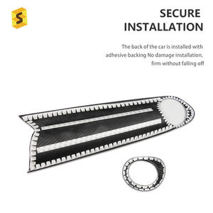 لوحة زخرفية من ألياف الكربون الحقيقية لمقعد الراكب الأمامي لسيارة شيفروليه كامارو (2016-2020) - إكسسوارات داخلية للسيارة من ألياف الكربون 3k - Product Image 3