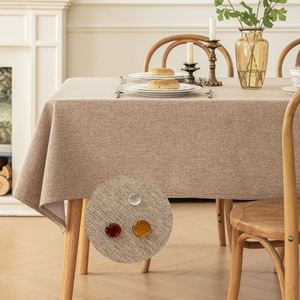 Pure Color Waterproof Dustproof <b>Tablecloth</b> Custom Size Rectangle Square <b>Party</b> Buffet Wedding Table Cover - Product Image 2