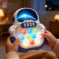 Jouet sensoriel personnalisé Chengji à pression rapide et lumineux, console de jeu à bulles portable, thème astronaute, pour enfants