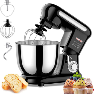Robot pâtissier multifonction 1000W 3,5L avec boîtier en plastique pour la pâtisserie et la préparation des pâtes, accessoires de cuisine inclus - Product Image 5
