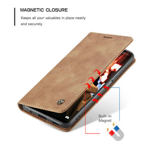 CaseMe-Funda de cuero con tapa para Xiaomi <span class=keywords><strong>POCO</strong></span> X4 Pro 5G, carcasa trasera Ultra delgada de TPU negro mate para <span class=keywords><strong>POCO</strong></span> M4 Pro 4G - Product Image 2