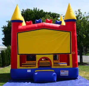 Moonwalk Moon Kid Rainbow 13' X 13' Bounce House Commercial Inflatable Jump Bouncy Castle Inflatable Bouncer For Party