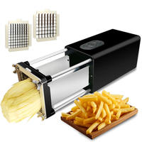 Hachoir Électrique de Haute Qualité pour Frites, Coupe-Légumes, Coupe-Pommes de Terre, Nouveau Hachoir Électrique de Cuisine pour Légumes et Trancheuse