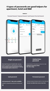 Tongtong Finger abdrucks chloss für Holztüren Anpassbare Diebstahls icherung Haus-und Apartment-Hotel miethäuser mit Passwort funktion - Product Image 6
